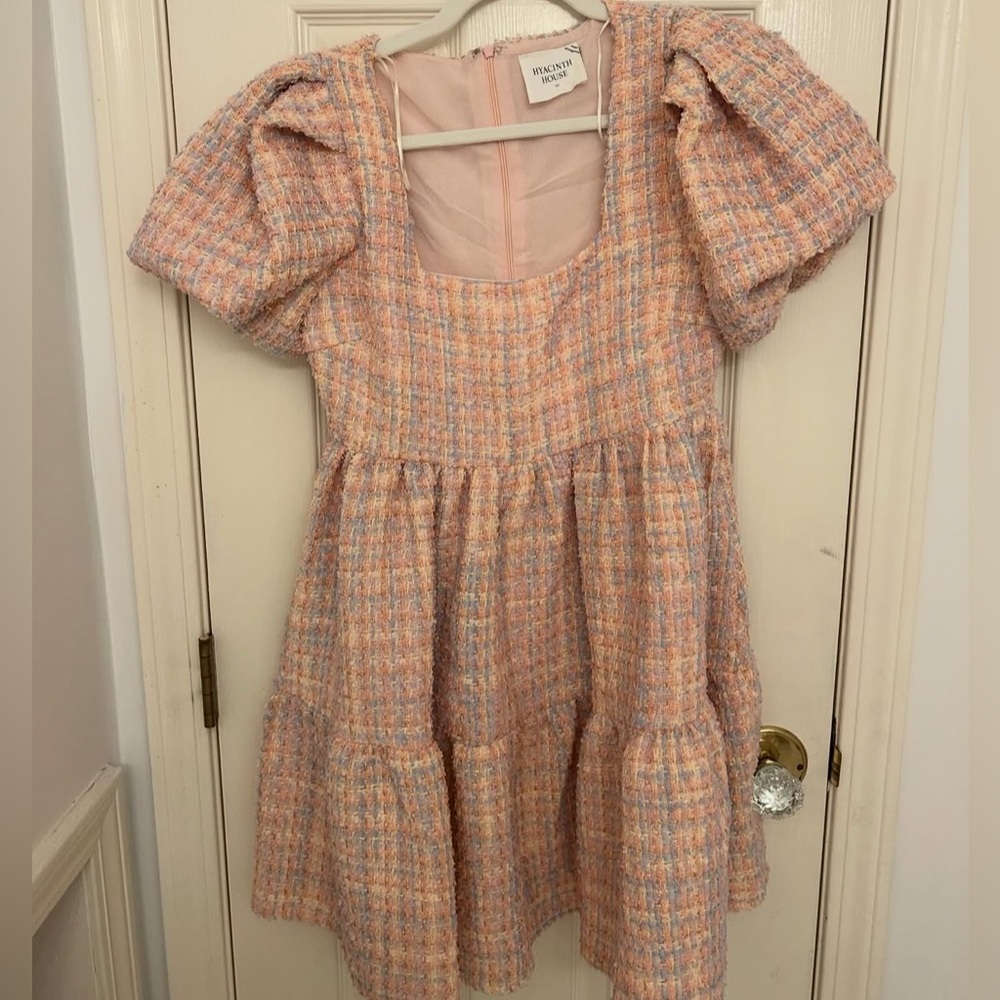 Hyacinth House Pink Tweed Dress - Picture 2 of 3